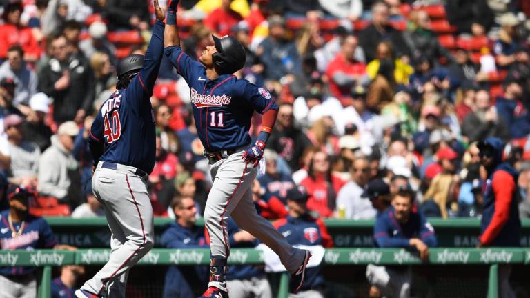 Jorge Polanco pegó su tercer jonrón de la temporada para los Mellizos.