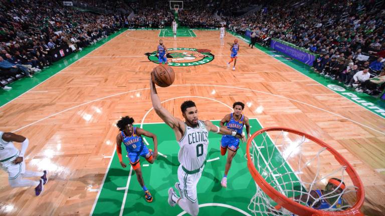 Jayson Tatum fue artífice del triunfo de los Celtics en Boston.