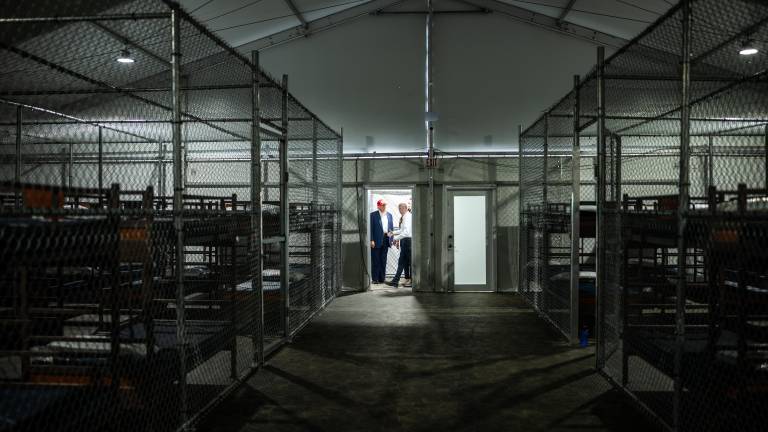 Centro de detención de migrantes en Florida, conocido como Alligator Alcatraz.