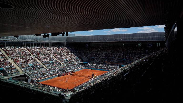 El Masters 1000 de Madrid fue suspendido en su jornada del lunes, debido al apagón que se suscitó en España.