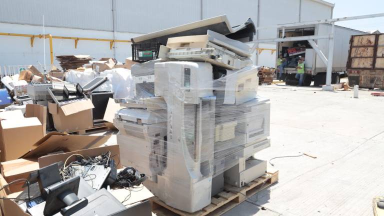 Equipos electrónicos fueron donados durante el “Reciclón Electrónico 2025”, que logró una gran recolección en Mazatlán.