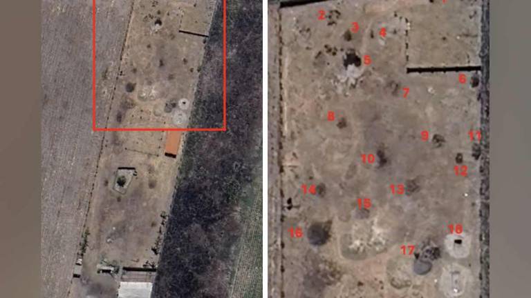 Imagen satelital del rancho de Teuchitlán captada en mayo de 2023.