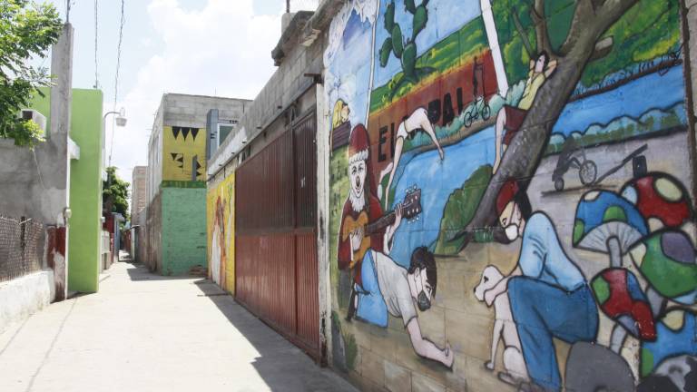 Murales que recuerdan los desaparecidos en Sinaloa.