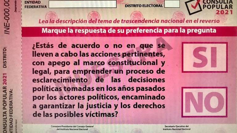 INE aprueba conteo rápido para consulta popular de ex Presidentes; comienza campaña de difusión