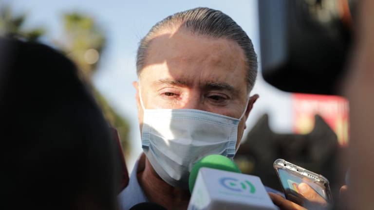 El Gobernador Quirino Ordaz Coppel.