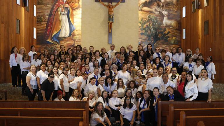 Las integrantes de Anspac celebraron una misa de acción de gracias en el Templo de Nuestra Señora de Belén, en La Primavera.