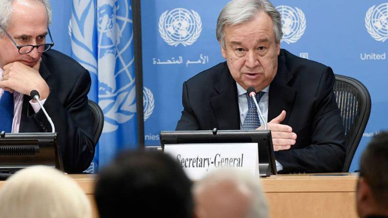 António Guterres expresó este sábado su condena enérgica.