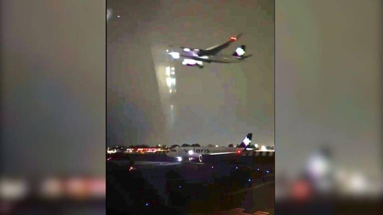 Incidente registrado en el Aeropuerto de la Ciudad de México.
