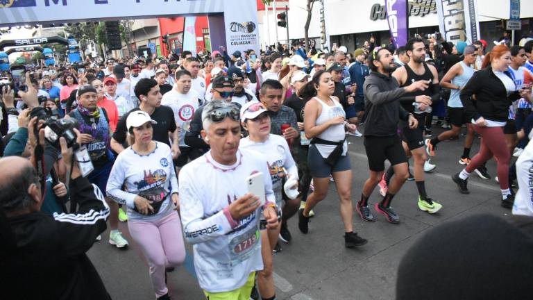 La salida de los corredores.