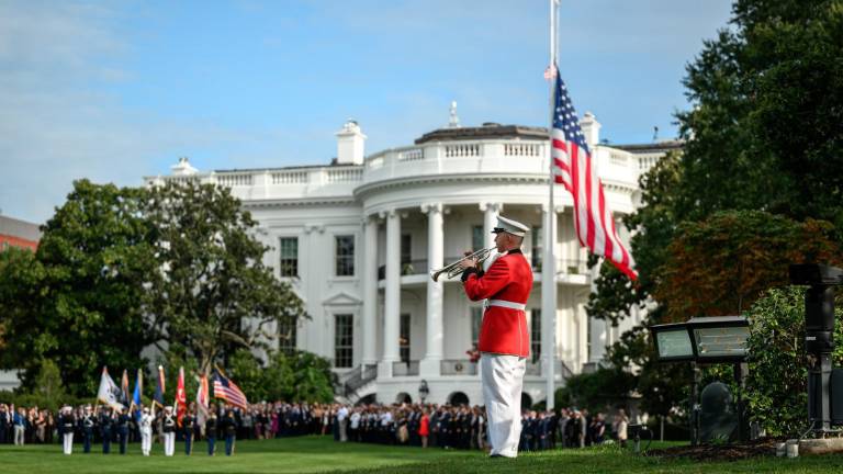 Ceremonia en la Casa Blanca por el 24 aniversario de los actos terroristas del 11 de septiembre.