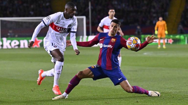Ousmane Dembélé fue la figura del encuentro, en el que el PSG venció y eliminó al Barcelona.