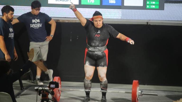 Maytia Millán impuso su calidad en el Nacional de Powerlifting que tuvo lugar en Mazatlán.