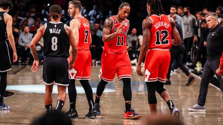 DeMar De Rozan sumó 20 unidades en el triunfo de los Bulls.