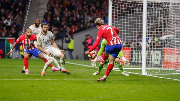 Griezmann puso adelante al Atlético de Madrid en la prórroga.