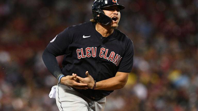 Josh Naylor fue clave para el triunfo de los Guiardianes de Cleveland.