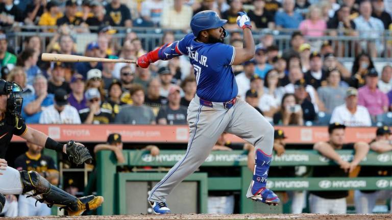 Vladimir Guerrero Jr. no verá acción este martes en el segundo de la serie ante los Piratas.