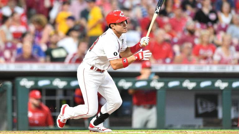 Alejo López debutó en las Grandes Ligas con los Rojos de Cincinnati.