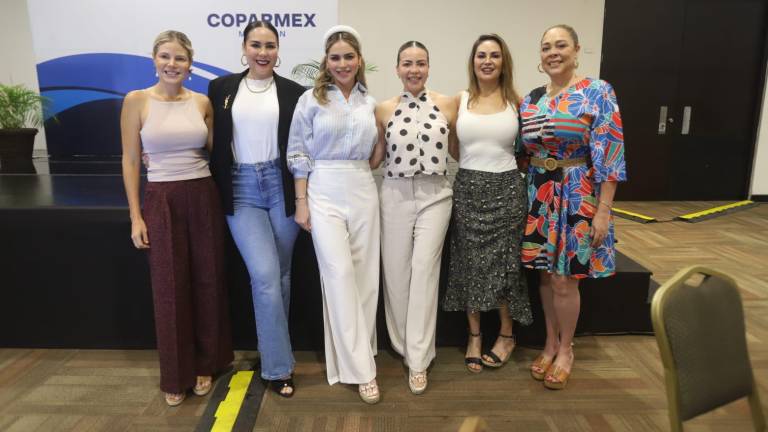 Natalia García, Tita González, Celia Correa, Xóchitl Samaniego, Ana Luisa Ibarra y Nuri González.