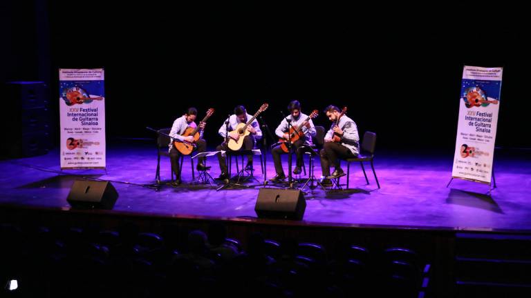 El Cuarteto de México participa en el Festival Internacional de Guitarra Sinaloa.