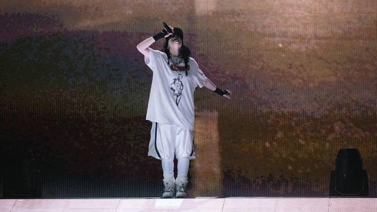Billie Eilish durante su concierto en el Foro Sol.