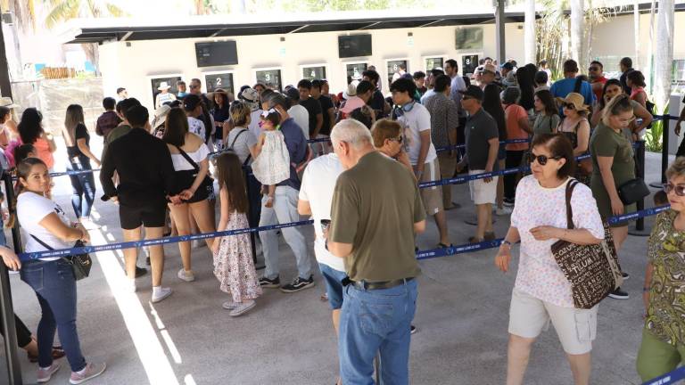 Desde temprana hora, decenas de visitantes acudieron este domingo a disfrutar de las instalaciones del Gran Acuario Mazatlán Mar de Cortés.