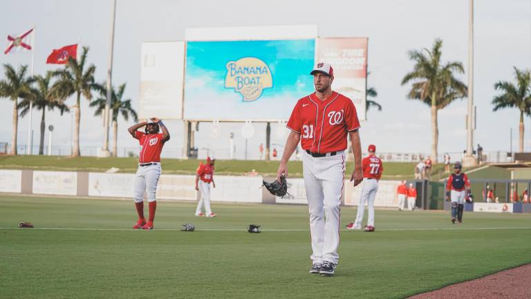 Los Nacionales de Washington no han podido debutar en la temporada debido al Coid-19.