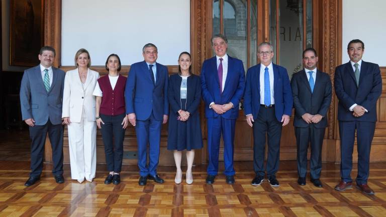 Lorenzo Simonelli fue recibido por Claudia Sheinbaum en Palacio Nacional.