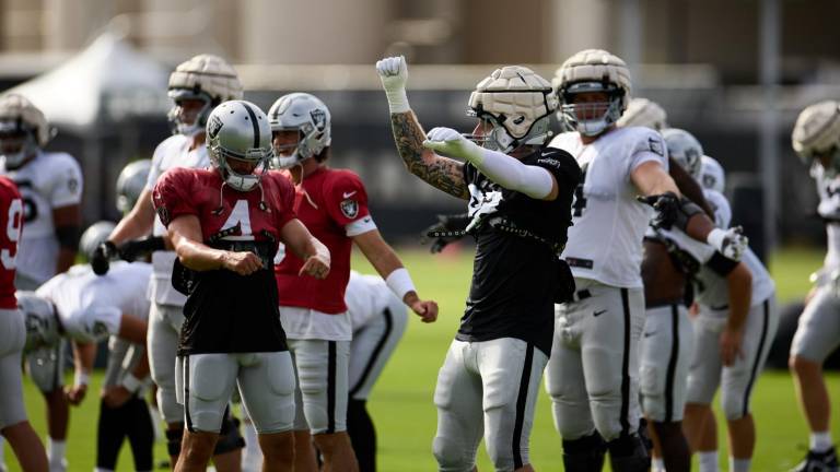 Raiders se prepara para el juego de este jueves.