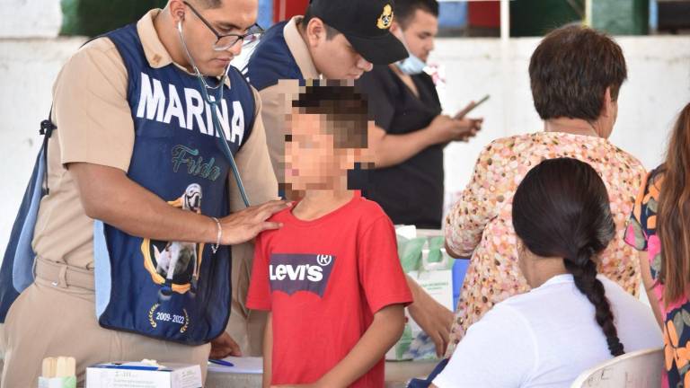 Elementos de la Marina brindarán atención médica a la población.