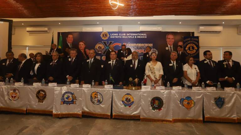 Inauguración de la convención que el Club de Leones celebra en Mazatlán.