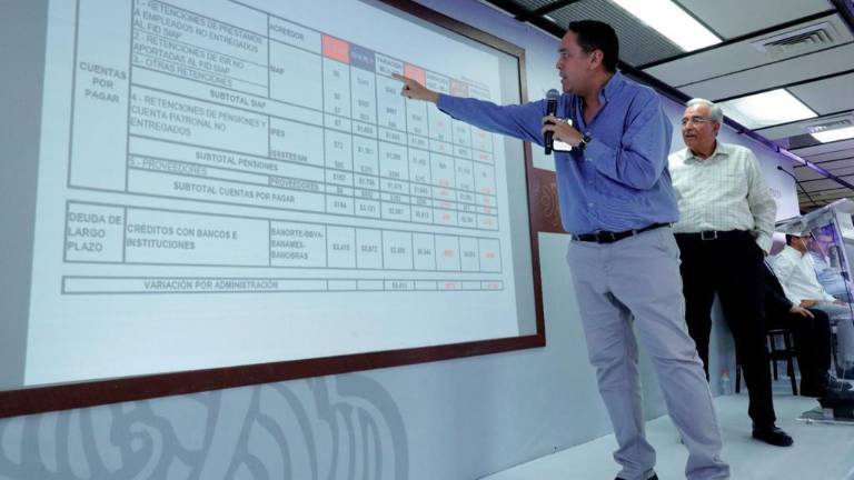 El Secretario de Administración y Finanzas da a conocer cómo se han ido cubriendo pasivos heredados de gobiernos anteriores.