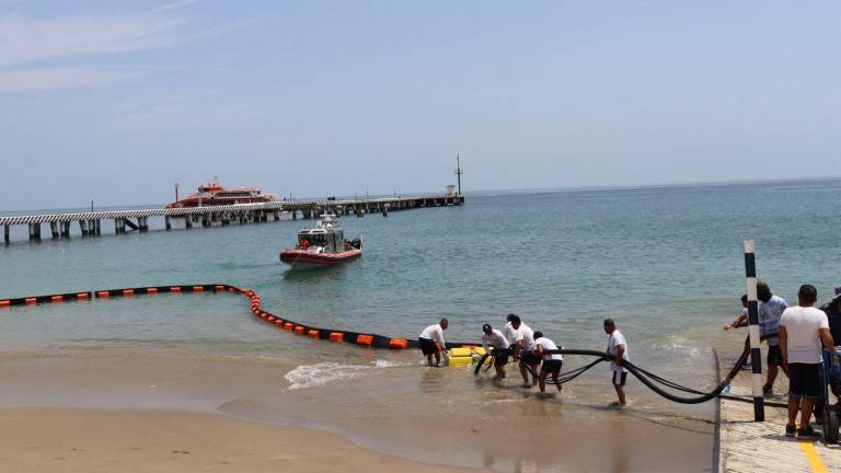 Simulacro simulacros operativos se llevaron a cabo como parte de las actividades del foro ambiental en Islas Marías.