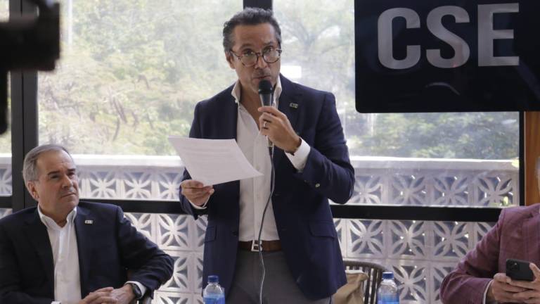 El empresario Luis Osuna Vidaurri en la instalación del nuevo Consejo Sinaloense de Empresarios.