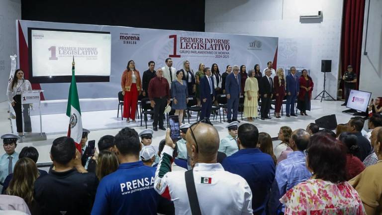 El Grupo Parlamentario de Morena presentó el Primer Informe Legislativo en el Congreso del Estado.