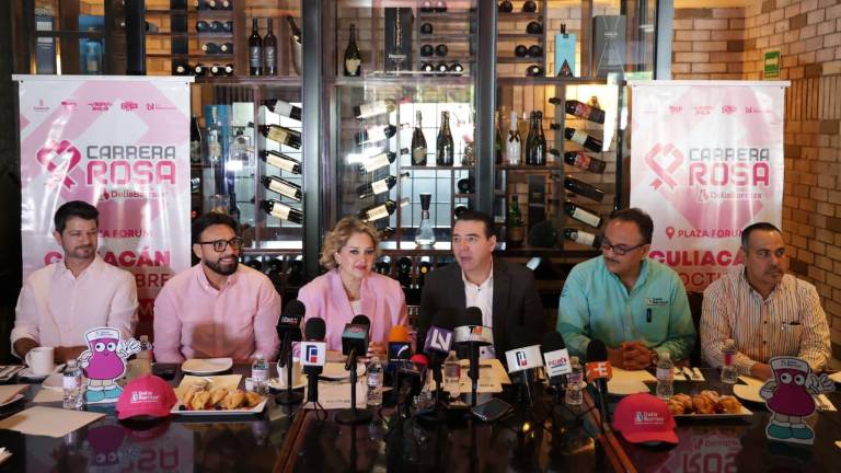 Conferencia de prensa para anunciar la edición 2025 de la Carrera Rosa.