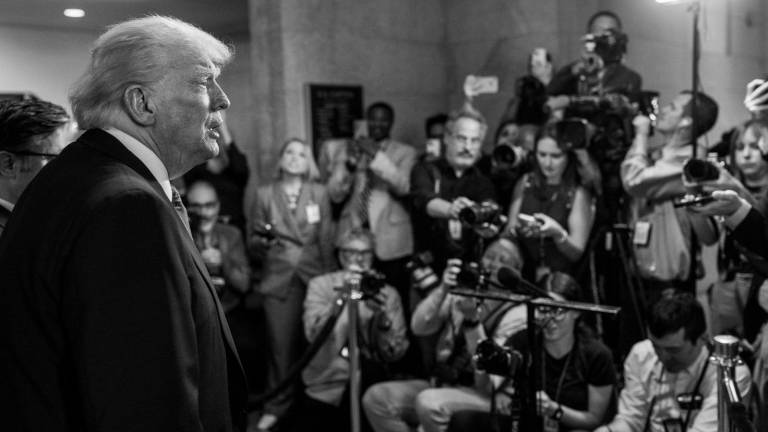 El Presidente de Estados Unidos Donald Trump acudió al Capitolio a cabildear el plan fiscal.