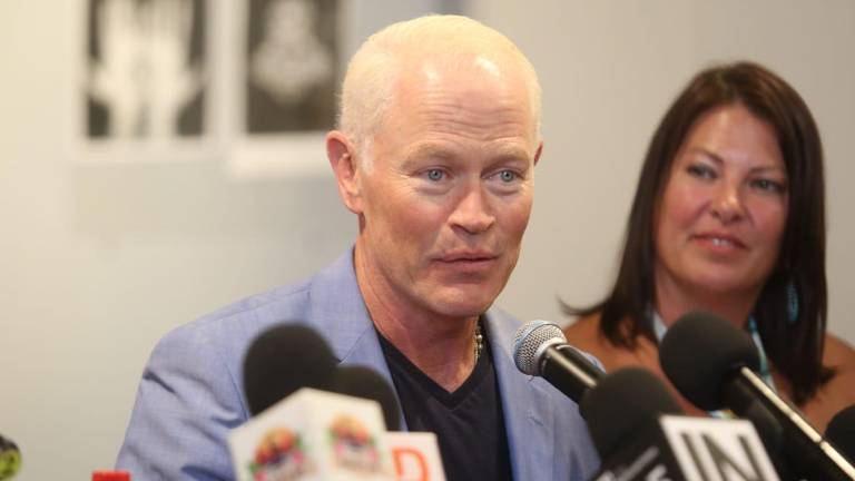 El actor Neal McDonough y el productor Elie Samaha se encuentran en Mazatlán.