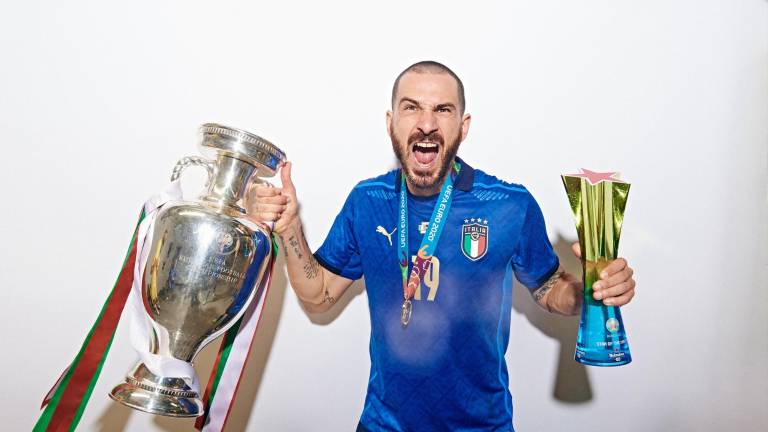 Leonardo Bonucci quedó entre los zagueros del once ideal de la Euro 2020.
