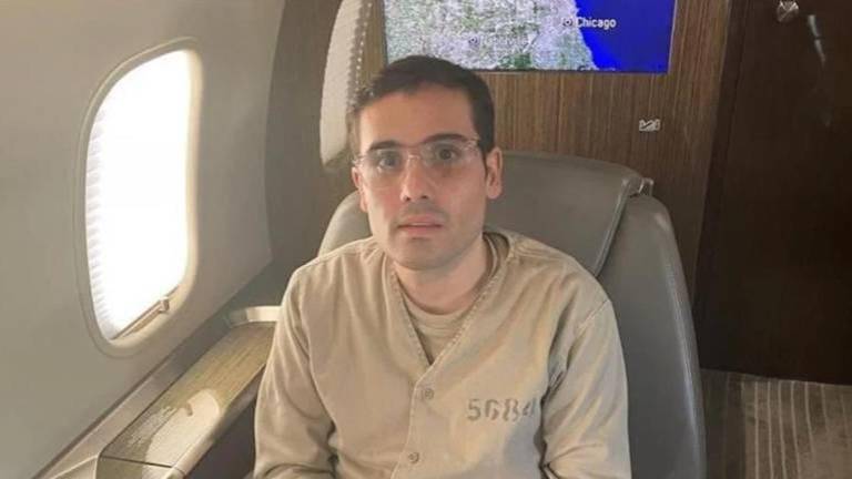 Ovidio Guzmán López, hijo de “El Chapo” Guzmán, cuando fue extraditado a Estados Unidos.