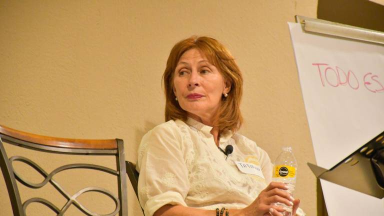 El fin de semana Tatiana Clouthier estuvo en Culiacán participando en un evento sobre la paz.