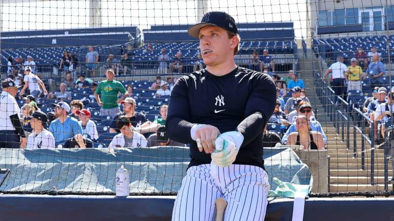 No hay certeza de que Harrison Bader pueda estar en el line up de los Yanquis para el Día Inaugural.