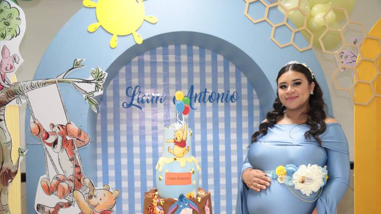 Ciboney Calderón Toloza lució radiante en su fiesta de canastilla.