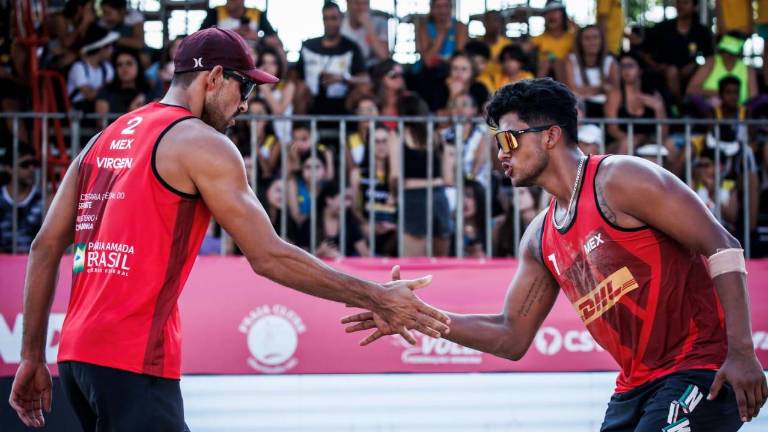 Olímpico en Río 2016, Juan Ramón Virgen Pulido (izq.) y medallista mundial Sub-21, en Tailandia 2019, Miguel Ángel Sarabia Delgado (der.).