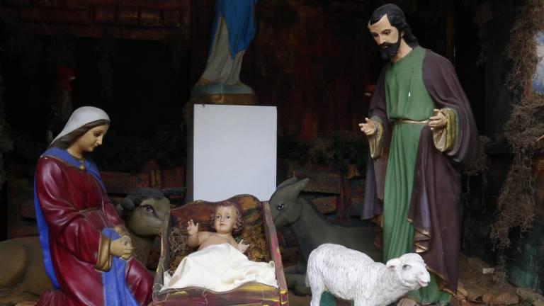 Nacimiento en la casa de la cultura de la UAS.