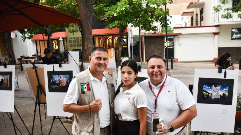 Martín Urista, Analiz Hernández y Leopoldo Medina.