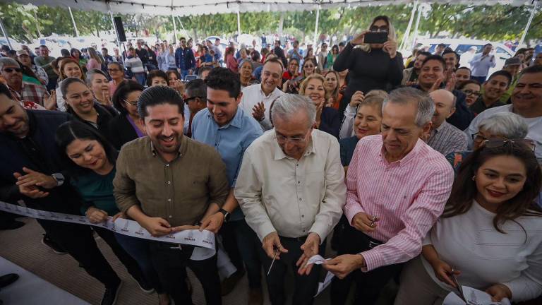 Inauguración del tramo rehabilitado del bulevar Rosales en Los Mochis.