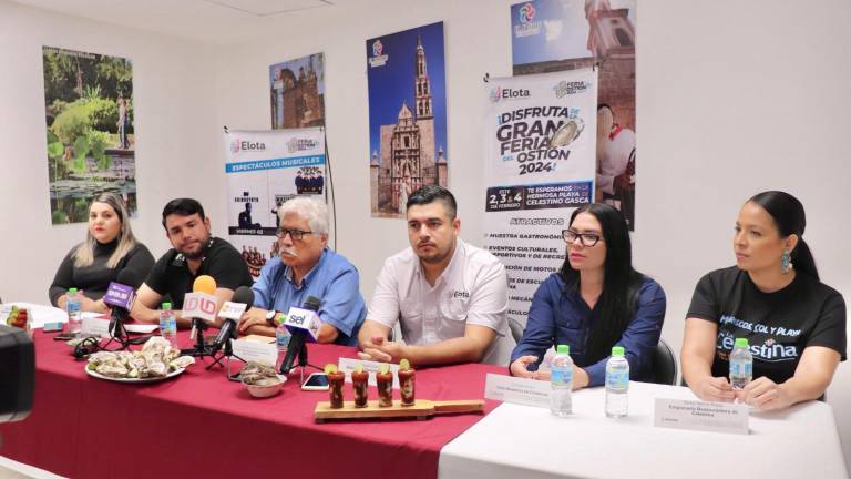 Conferencia en la que se anuncia la sexta edición de la Gran Feria del Ostión.
