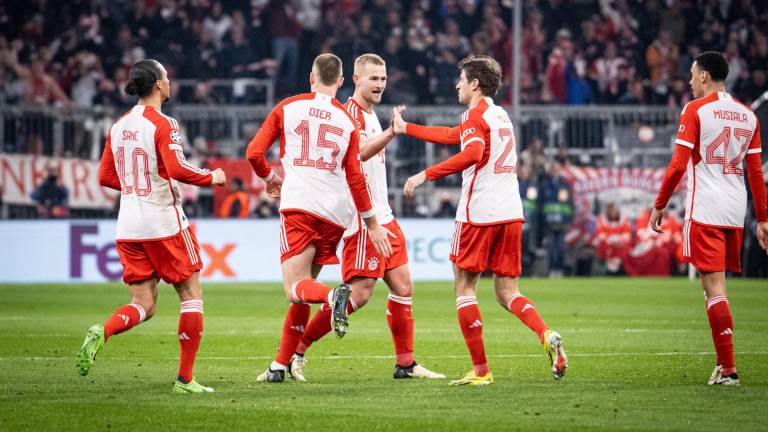 Thomas Müller anotó el gol que sentenció la eliminatoria ante la Lazio.