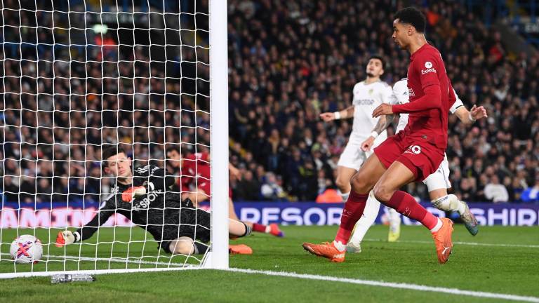 Diogo Jota logró par de anotaciones en la goleada del Liverpool sobre el Leeds United.