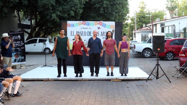 Marion Sparber, de Italia, Alan Fuentes Guerra y la Compañía Danza Joven de Sinaloa presentaron un adelanto de
